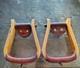 Elrods Western Orangevale Ca Curved Wooden Horse Saddle Leather Cover Stirrups