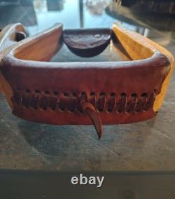 Elrods Western Orangevale CA Curved Wooden Horse Saddle Leather Cover Stirrups