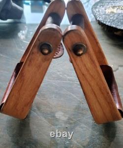 Elrods Western Orangevale CA Curved Wooden Horse Saddle Leather Cover Stirrups