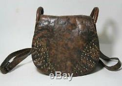 FRYE'Vintage Stud' Crossbody Bag DB051 DISTRESSED BROWN LEATHER MESSENGER