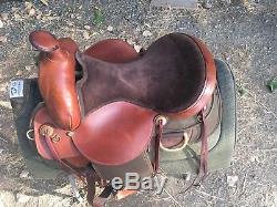 Fabtron Trail Saddle 15 Wide Tree Light Weight Brown