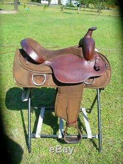 Fabtron Western Cordura Trail Saddle with 17 Seat and Full QH bars