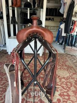 Fabtron Western Cross Trail Saddle 16 Seat includes cinch & stirrups