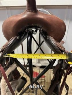 Fabtron Western Cross Trail Saddle 16 Seat includes cinch & stirrups
