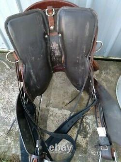 Fabtron Western Saddle 15 All Leather Trail/Pleasure Very Good Used Condition