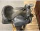 Fabtron Western Trail Horse Saddle With Stirrups. Brown Leather