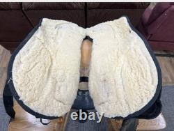 Fabtron Western Trail Horse Saddle with Stirrups. Brown leather