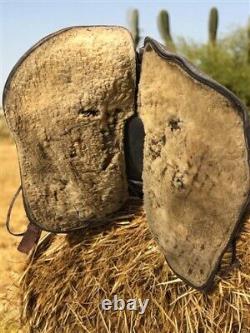 Floral Tooled Vintage Horse Saddle, 14 Seat, Conchos, Western Ranch Decor A