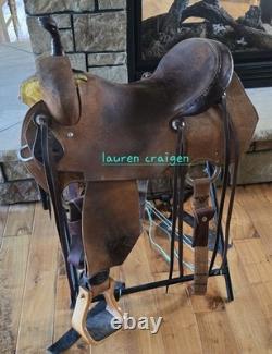 Fort Worth Saddle Co. Cutting Barrel Saddle Wide 16 Leather Western Quality