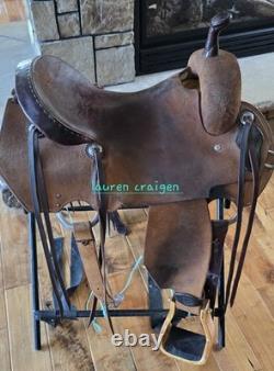 Fort Worth Saddle Co. Cutting Barrel Saddle Wide 16 Leather Western Quality