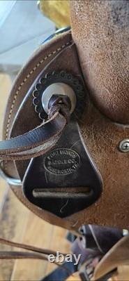 Fort Worth Saddle Co. Cutting Barrel Saddle Wide 16 Leather Western Quality