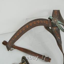Frank Vega Custom Saddles Breast Collar Ruby Tooled Leather Turquoise Tack