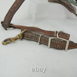 Frank Vega Custom Saddles Breast Collar Ruby Tooled Leather Turquoise Tack