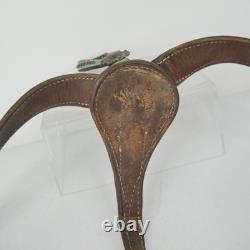 Frank Vega Custom Saddles Breast Collar Ruby Tooled Leather Turquoise Tack
