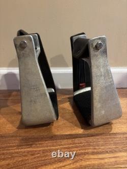 Freeride Western Saddle Stirrups Black leather