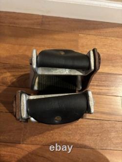 Freeride Western Saddle Stirrups Black leather