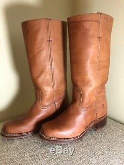 Frye Campus Boots Saddle Brown Women's Size 8.5 Very Good Condition