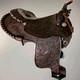 Full Tooled Circle Y Western Show Saddle Silver Trim Very Early