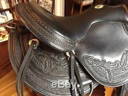 GORGEOUS 16in. CIRCLE Y MODEL 1750 JULIE GOODNIGHT WIND RIVER TRAIL SADDLE