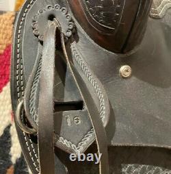 Gaited Western Leather Saddle w Pad Bedford Trail Rider by Tennessee Saddlery