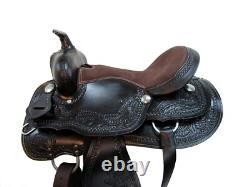 Gaited Western Saddle 15 16 17 18 Horse Pleasure Tooled Leather Trail Used Tack