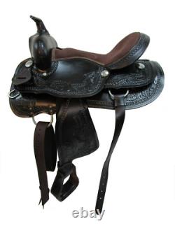 Gaited Western Saddle 15 16 17 18 Horse Pleasure Tooled Leather Trail Used Tack