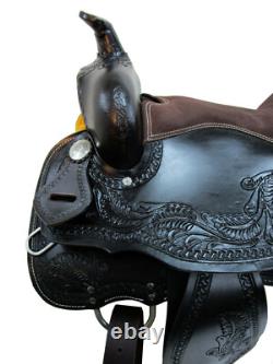 Gaited Western Saddle 15 16 17 18 Horse Pleasure Tooled Leather Trail Used Tack