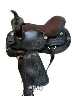 Gaited Western Saddle 15 16 17 18 Horse Pleasure Tooled Leather Trail Used Tack
