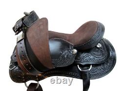 Gaited Western Saddle 15 16 17 18 Horse Pleasure Tooled Leather Trail Used Tack