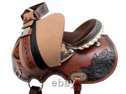 Gaited Western Saddle Horse Pleasure Trail Used Leather Tack Set 15 16 17 18