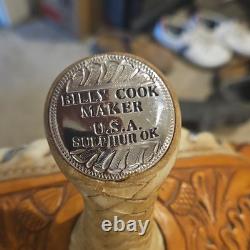 Genuine 2000 Billy Cook Half Breed Barrel Saddle #2010 Sulphur, OK-15 Inch