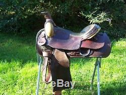Good, Solid Triple C Roping Saddle Hand Made -16 Inch