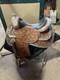 Gorgeous Size 16 Silver Loaded Dale Chavez Western Show Saddle With Cover