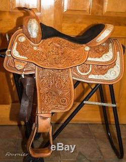 Gorgeous, fancy Circle Y Western Pleasure Show 16 inches Saddle