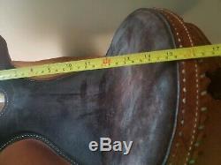 Guffey Barrel Saddle 15 inch Bear Trap Made in USA Western Square Skirt Light