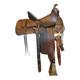 Hh Heiser Collectible Vintage Saddle 1920s Dark Oil 14 Seat, Stamps 923/23905
