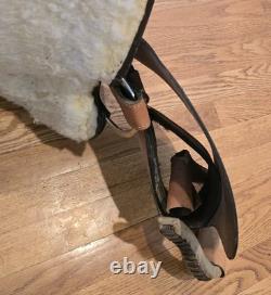 HI-Point Brown Leather Natural Hand Tooled Western Horse Saddle 14 Seat
