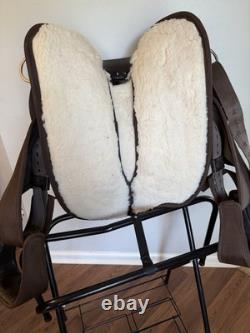 HILASON Barrel Trail Western Saddle, Brown Synthetic Traditional 15 inch Read