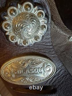 HILASON Barrel Trail Western Saddle, Brown Synthetic Traditional 15 inch Read