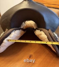 HILASON Barrel Trail Western Saddle, Brown Synthetic Traditional 15 inch Read