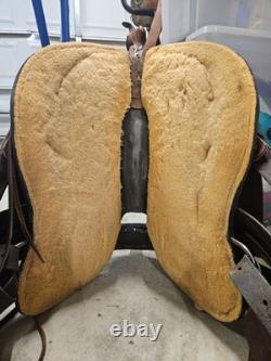 HR Chocolate Brown Trail/Pleasure Western Saddle 15.5