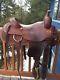 Hr Saddlery Ranch Cutter Cow-horse Roping Custom Saddle Beautiful 16.5 Seat