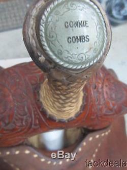Hand Made Circle Y Connie Combs Barrel Saddle 14 Used Great Condition