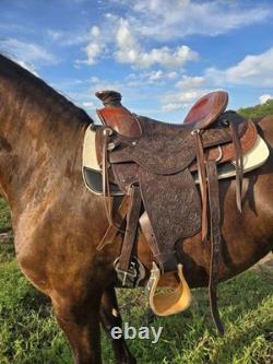 Handcrafted Wade Style Western Saddle By Frontier Equestrian Jasper, MO