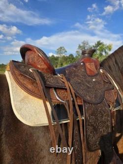 Handcrafted Wade Style Western Saddle By Frontier Equestrian Jasper, MO