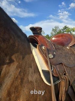 Handcrafted Wade Style Western Saddle By Frontier Equestrian Jasper, MO