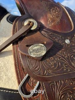 Handcrafted Wade Style Western Saddle By Frontier Equestrian Jasper, MO