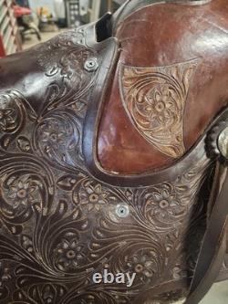 Handcrafted Wade Style Western Saddle By Frontier Equestrian Jasper, MO
