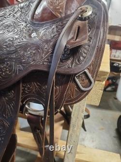 Handcrafted Wade Style Western Saddle By Frontier Equestrian Jasper, MO