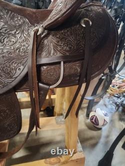 Handcrafted Wade Style Western Saddle By Frontier Equestrian Jasper, MO